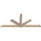 Ekena Millwork Kennewick Smooth Timber Gable Bracket, Douglas Fir, 108"W x 45"H x 3 1/2"D x 5 1/2"F, 10/12 Pitch GBW108X45X0406KEN00SDF - alternate 3